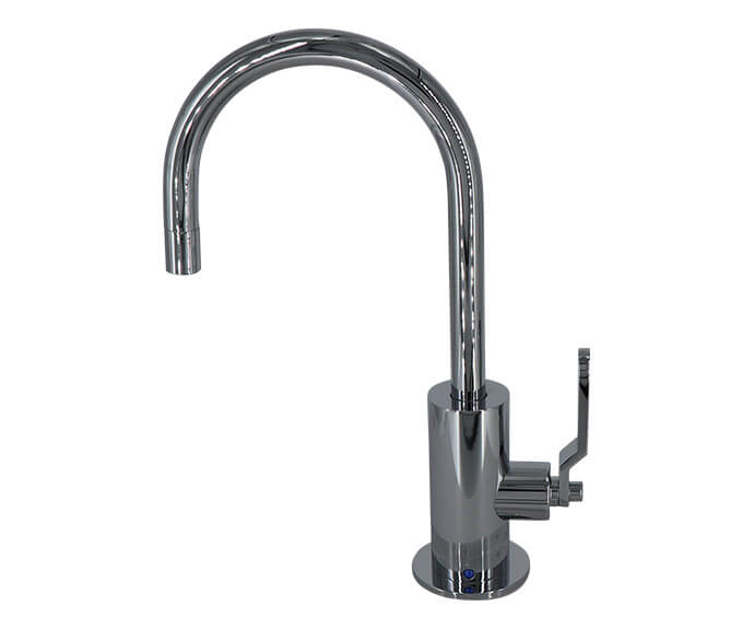 Mountain Plumbing MT1843-NLIH/CHBRZ Point-of-Use Drinking Faucet with Contemporary Round Body & Industrial Lever Handle - Champagne Bronze