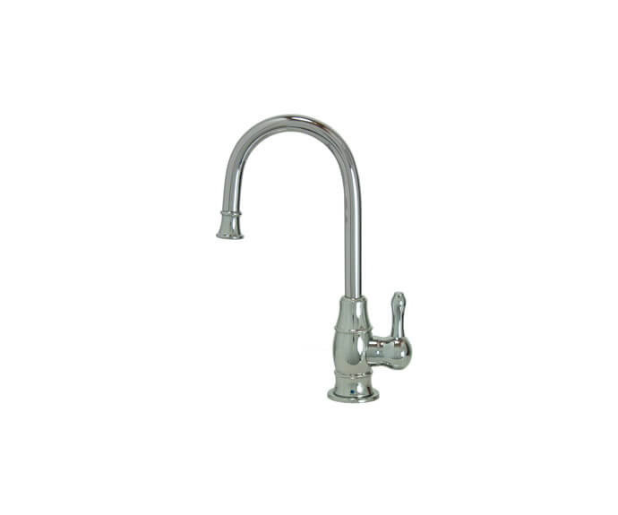 Mountain Plumbing MT1853-NL/AB Point-of-Use Drinking Faucet with Traditional Curved Body & Curved Handle - Antique Brass