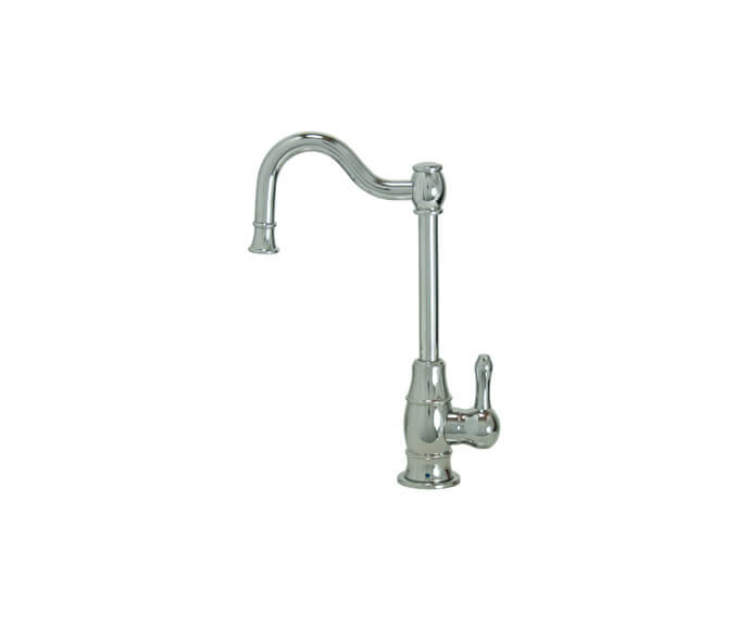 Mountain Plumbing MT1873-NL/AB Point-of-Use Drinking Faucet with Traditional Double Curved Body & Curved Handle - Antique Brass