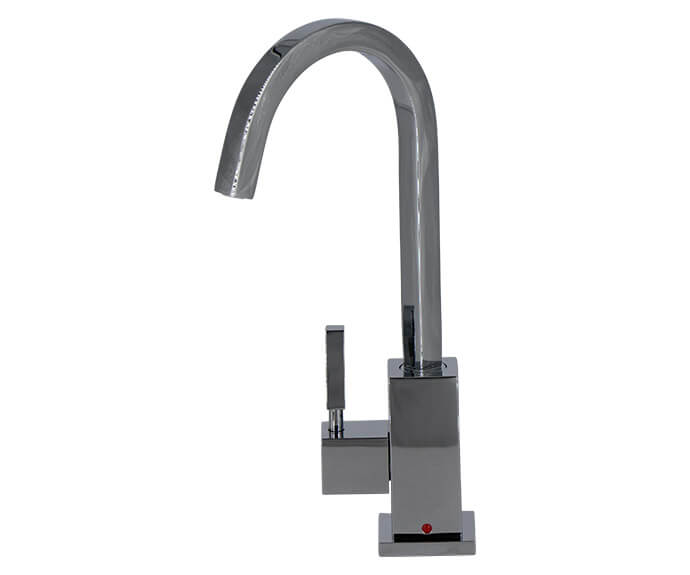 Mountain Plumbing MT1880-NL/PVDPN Hot Water Faucet with Contemporary Square Body - PVD Polished Nickel