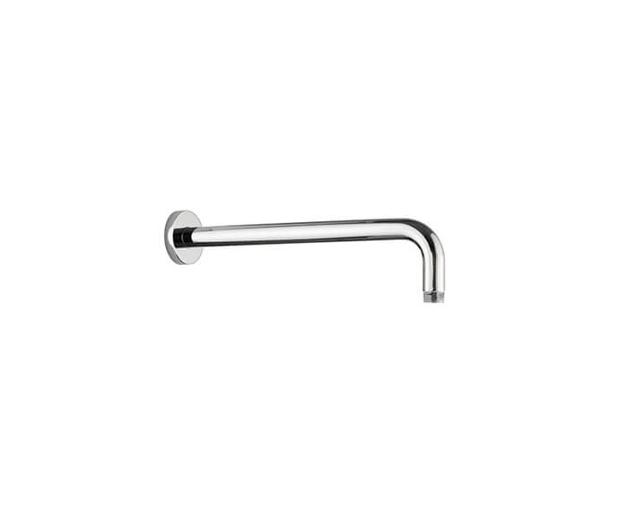 Mountain Plumbing MT22-16/BRN Curved Round Wall Rain Arm (16″) - Brushed Nickel