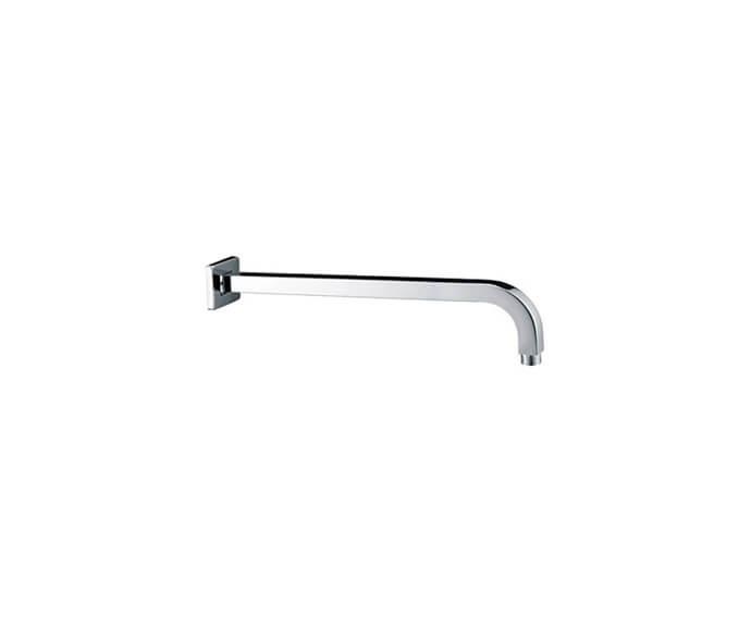 Mountain Plumbing MT23/BRN Curved Square Wall Rain Arm (12″) - Brushed Nickel