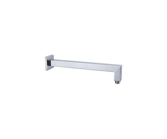 Mountain Plumbing MT25-16/BRN Square 90° Wall Rain Arm (16″) - Brushed Nickel