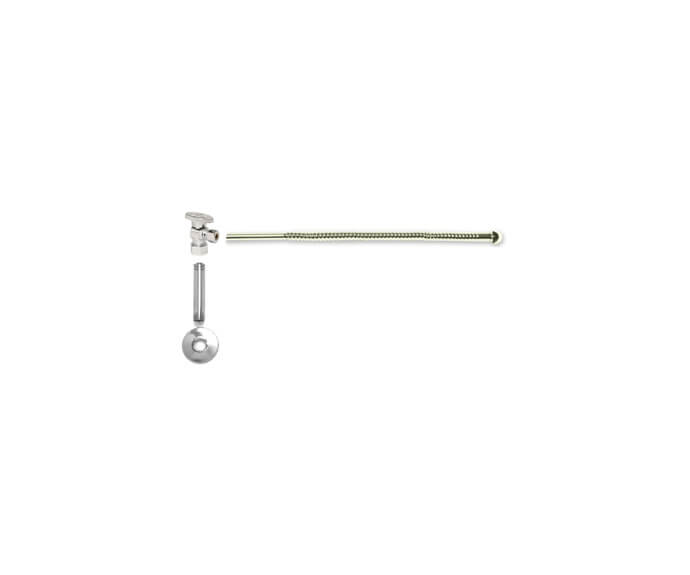 Mountain Plumbing Brass Oval Handle with 1/4 Turn Ball Valve - Polished Chrome
