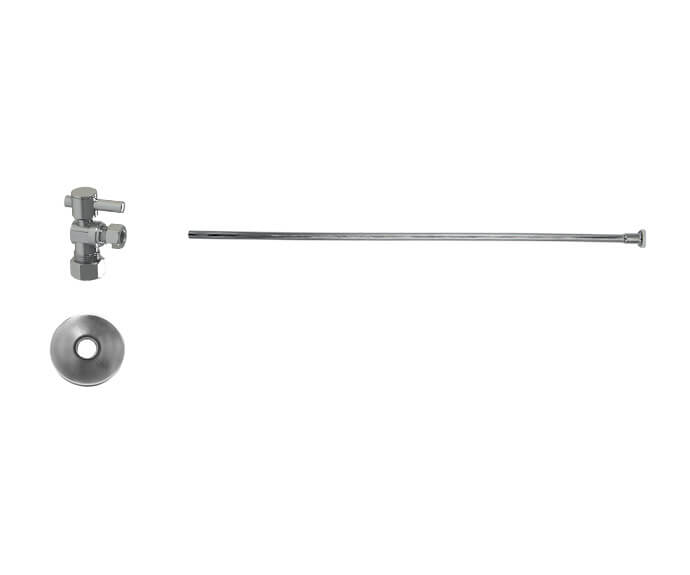 Mountain Plumbing Mini Lever Handle with 1/4 Turn Ball Valve – Lead Free - Brushed Nickel