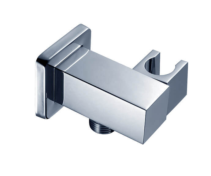 Mountain Plumbing MT51S/CPB Mountain Re-Vive – Square Waterway Elbow with Adjustable Handshower Holder - Polished Chrome