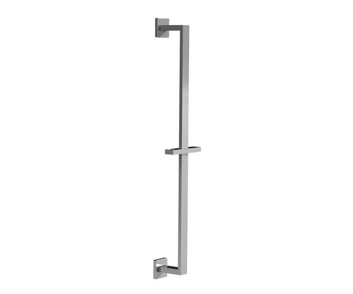 Mountain Plumbing MT8SR/CPB Mountain Re-Vive – Wall Mounted Stainless Steel Shower Rail – Rectangular - Polished Chrome
