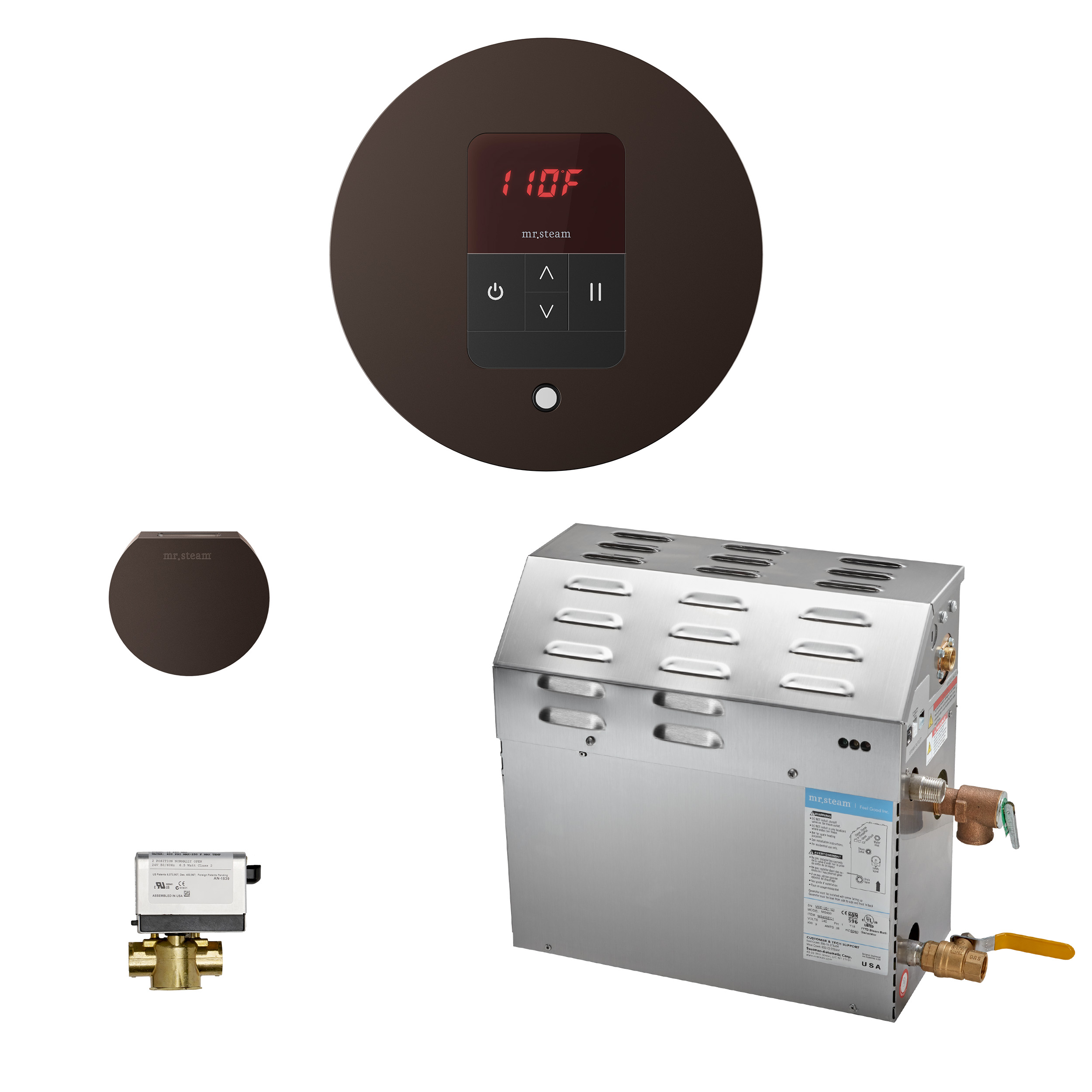 Mr Steam 150C1ATRDORB MS150EC1 6kW Steam Generator with iTempo AutoFlush Round Package in Oil Rubbed Bronze