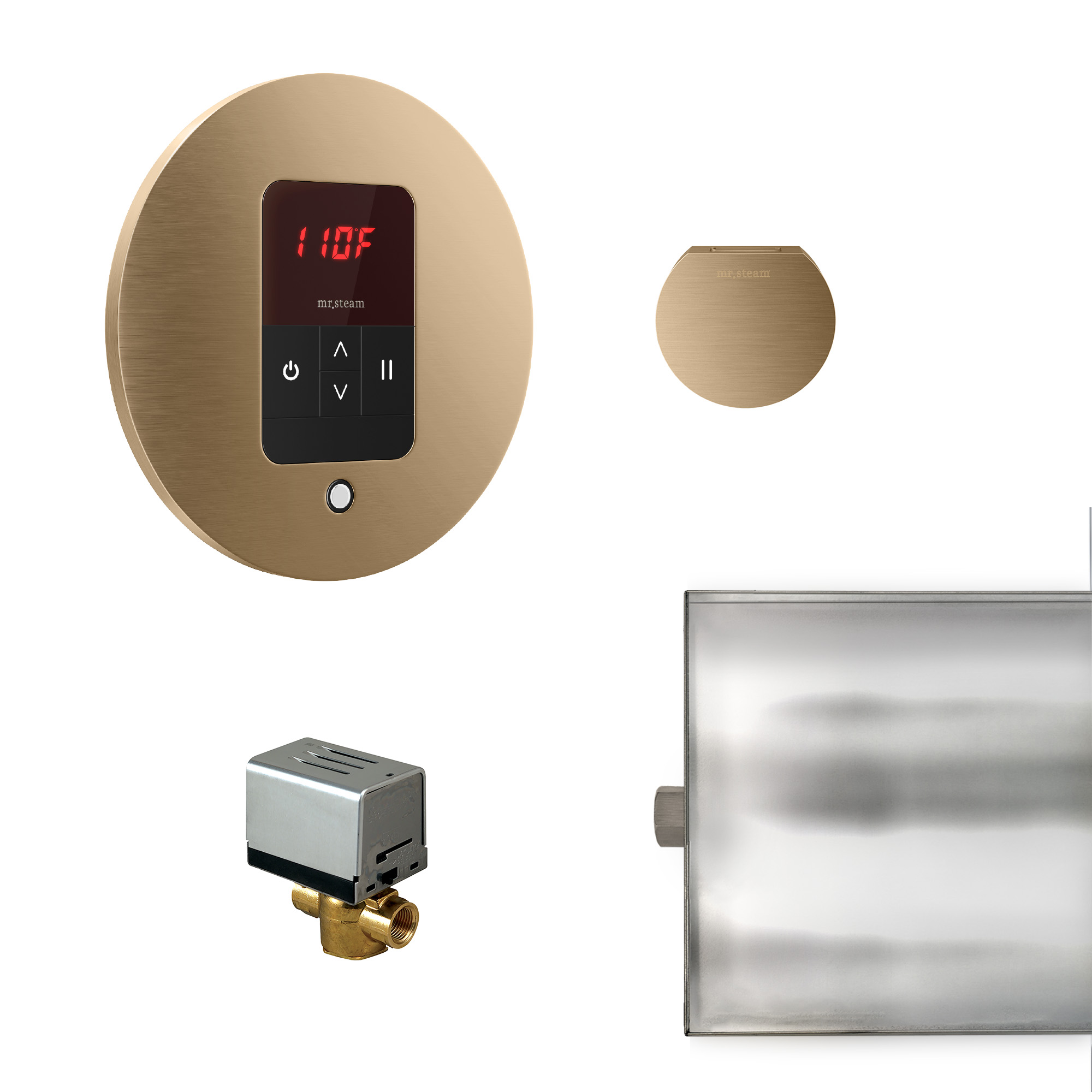 Mr Steam BBUTLERRBB Basic Butler Steam Generator Control Kit / Package in Round Brushed Bronze