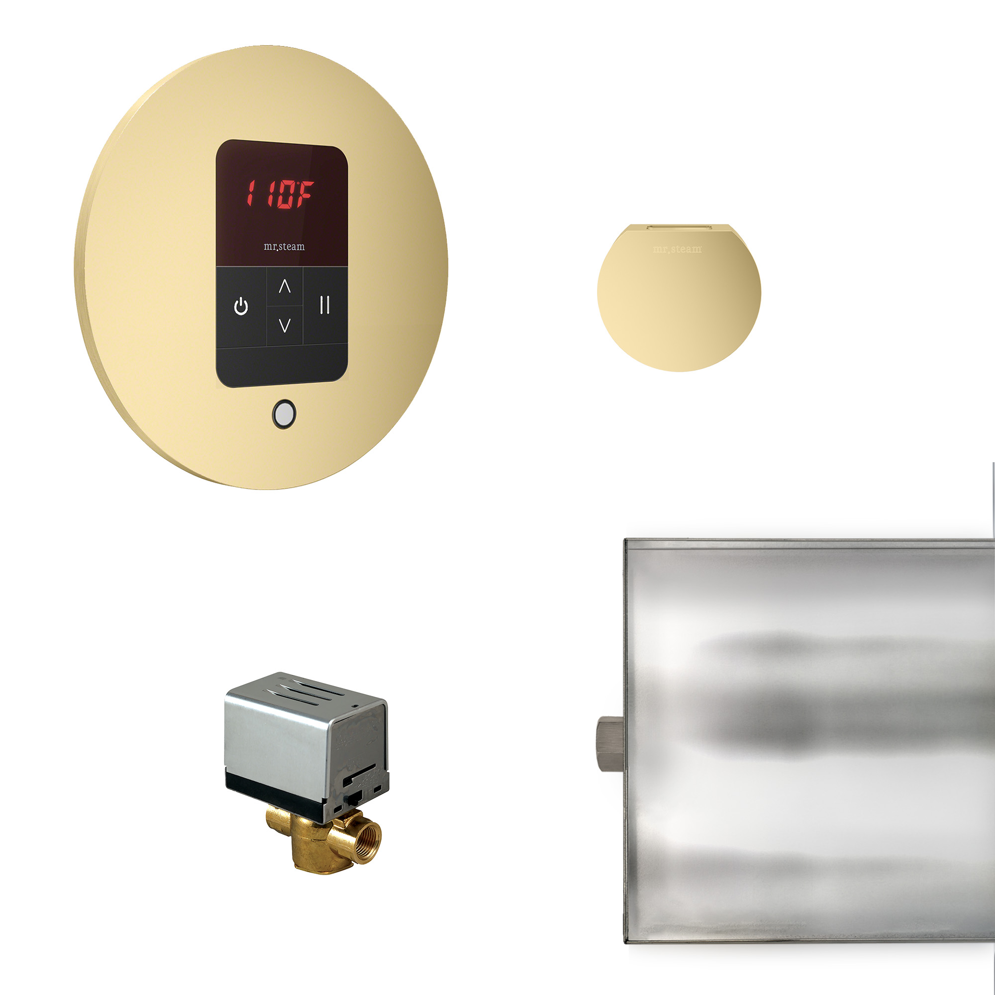 Mr Steam BBUTLERRSB Basic Butler Steam Generator Control Kit / Package in Round Satin Brass