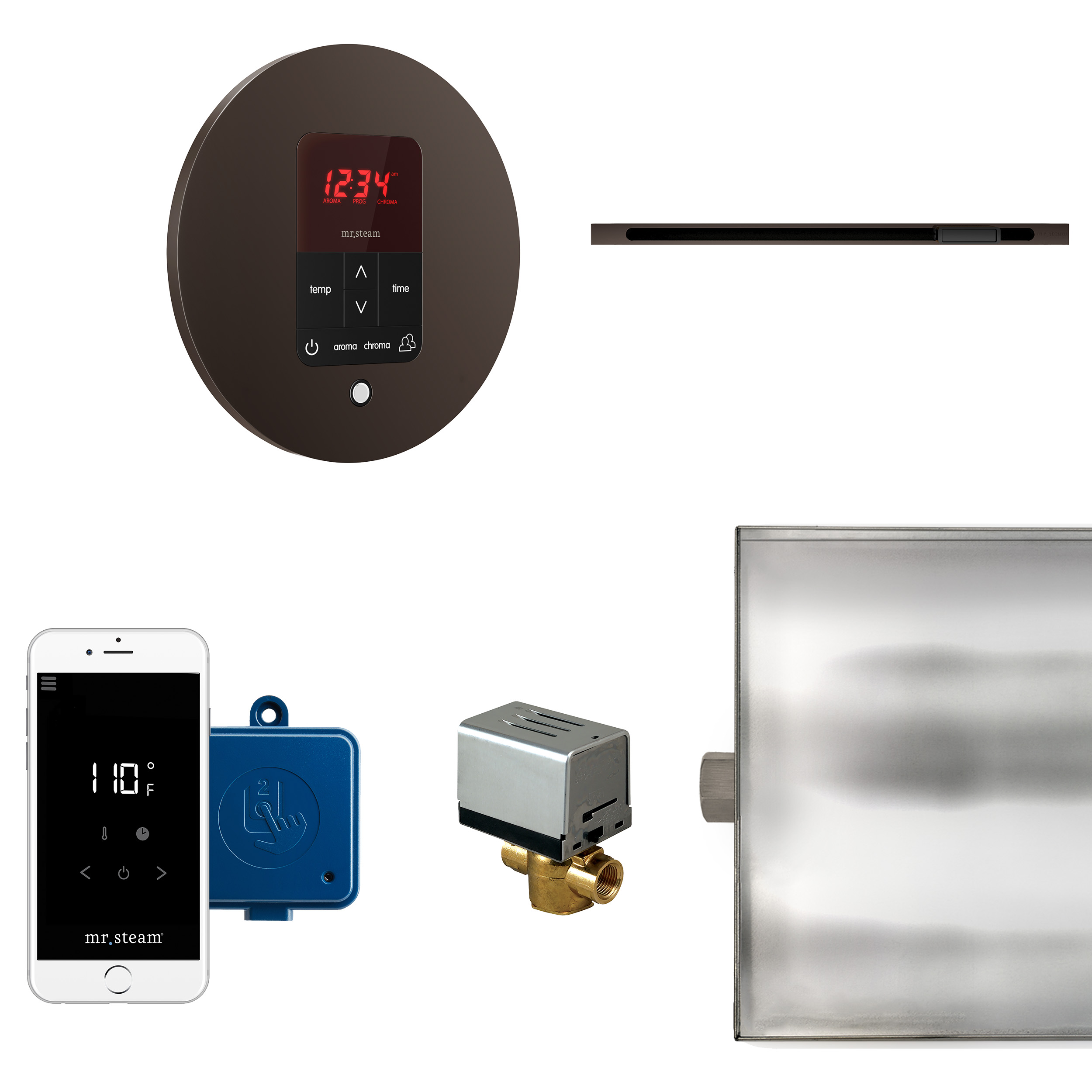 Mr Steam BTLRL1RORB Butler Linear Steam Generator Control Kit / Package in Round Oil Rubbed Bronze