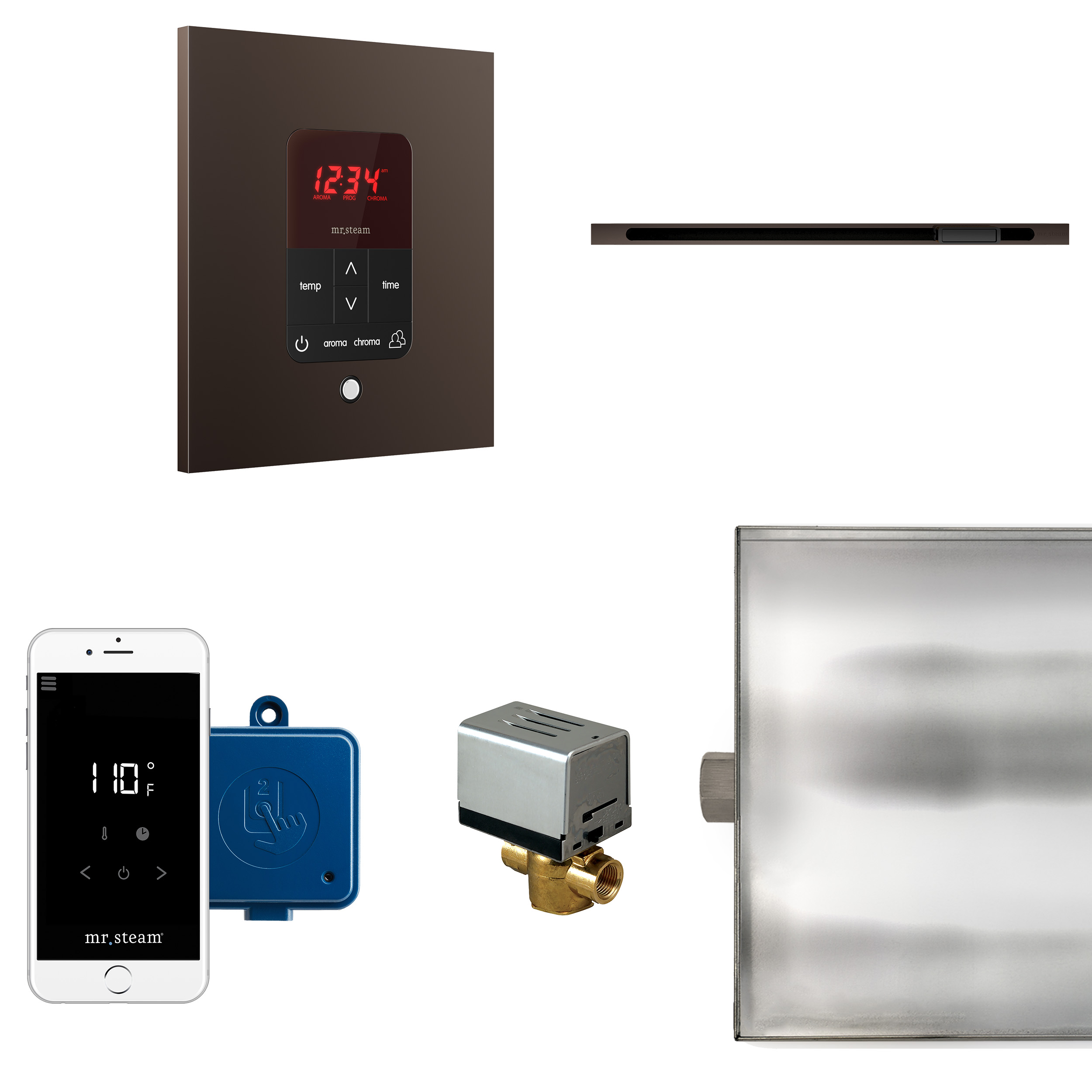 Mr Steam BTLRL1SORB Butler Linear Steam Generator Control Kit / Package in Square Oil Rubbed Bronze