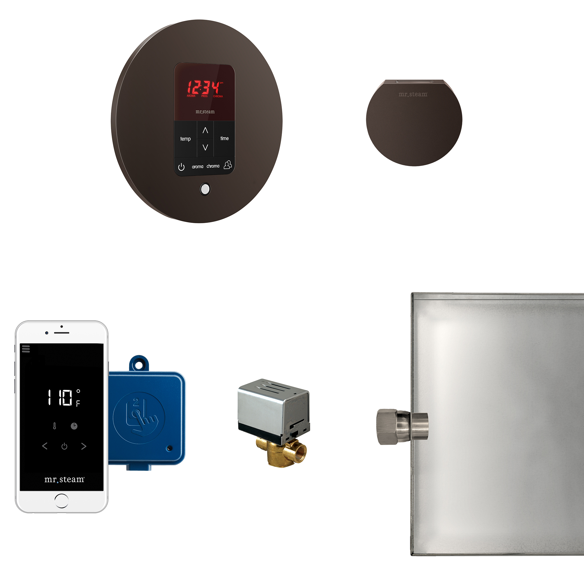 Mr Steam MSBUTLER1RD-ORB Butler Steam Generator Control Kit / Package in Round Oil Rubbed Bronze