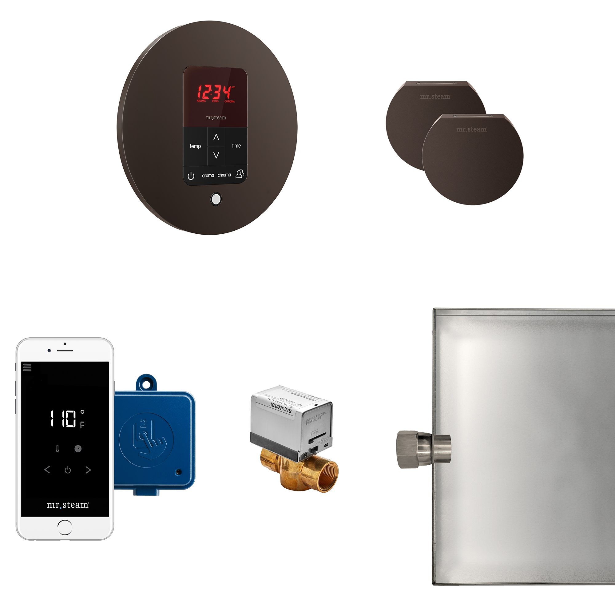 Mr Steam MSBUTLERXRD-ORB Butler Max Steam Generator Control Kit / Package in Round Oil Rubbed Bronze