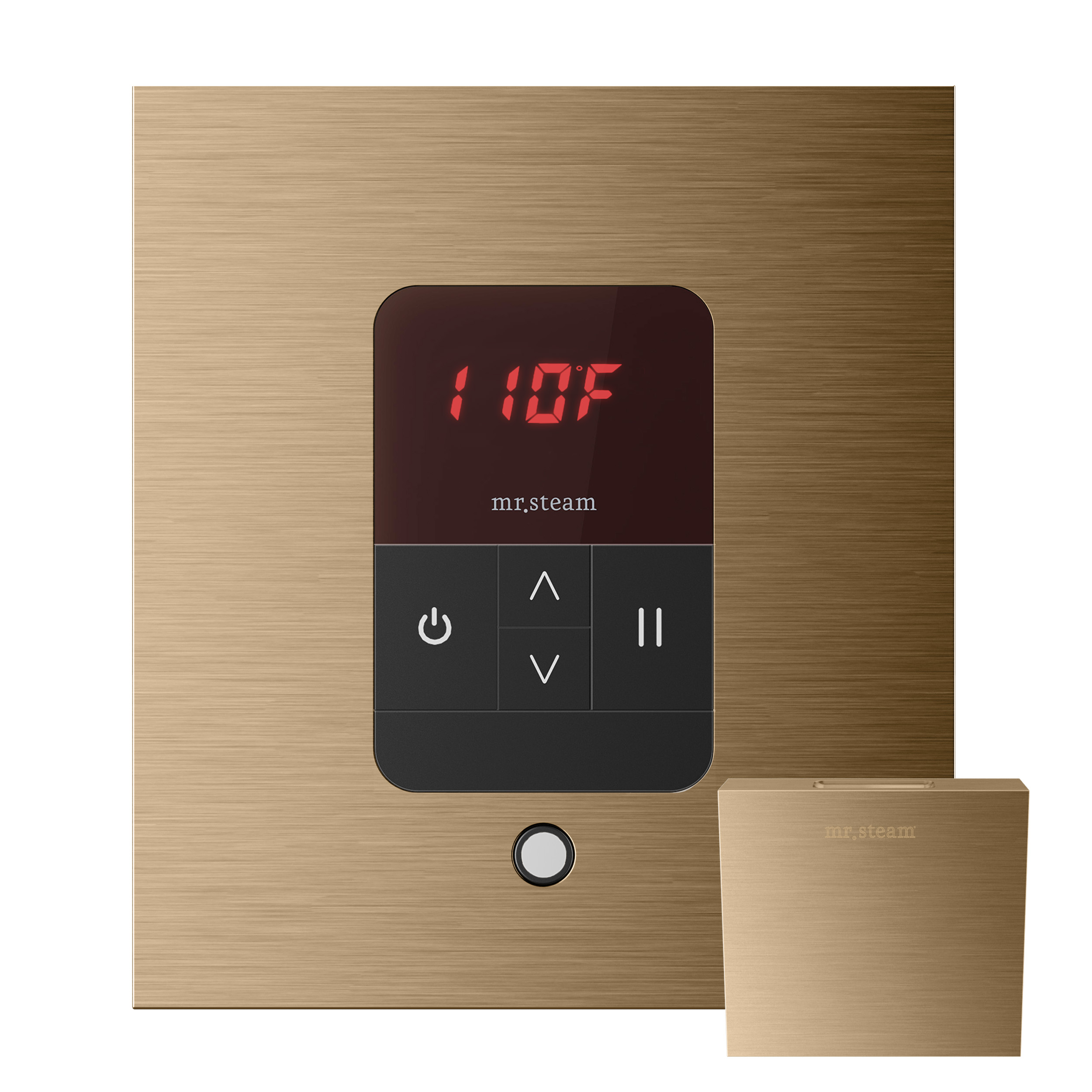 Mr Steam MSITEMPOSQ-BB iTempo Square Steam Shower Control in Brushed Bronze