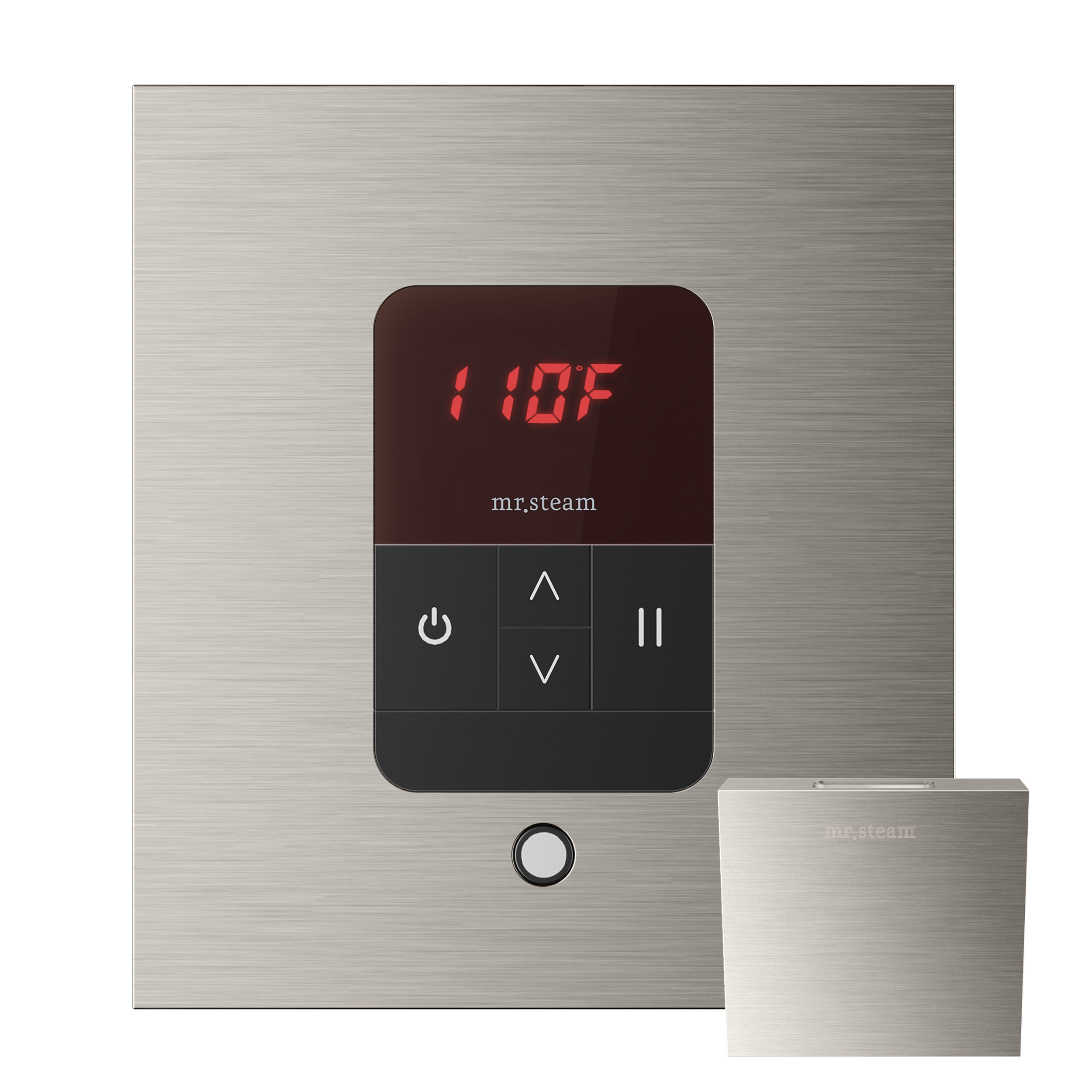 Mr Steam MSITEMPOSQ-BN iTempo Square Steam Shower Control in Brushed Nickel