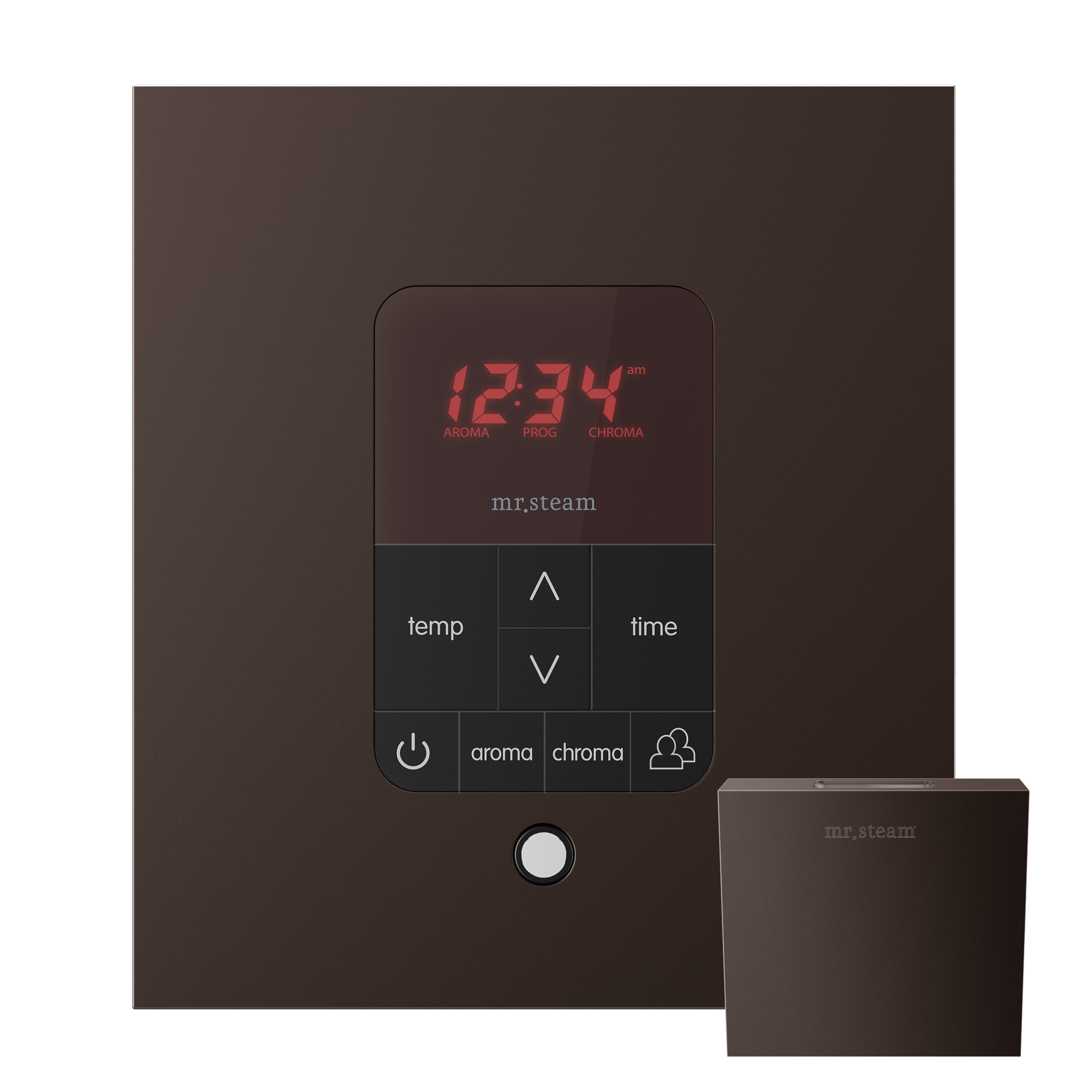 Mr Steam MSITPLUSSQ-ORB iTempoPlus Square Steam Shower Control in Oil Rubbed Bronze