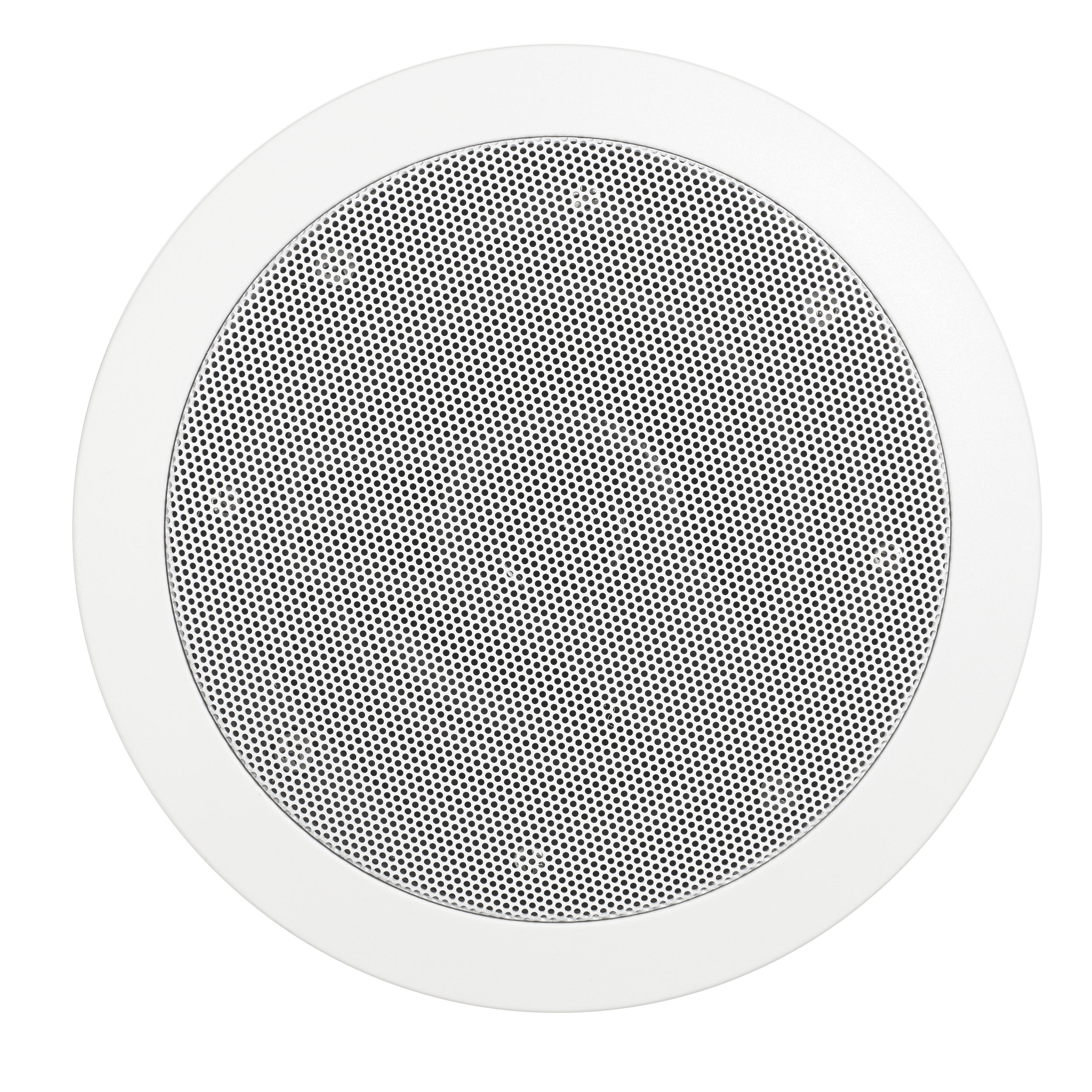 Mr Steam MSSPEAKERSRD-WH MusicTherapy Round Audio Speakers With Powerful Bass In White