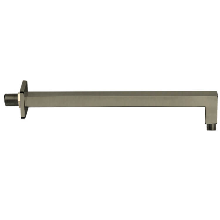 Nameeks 348S30US-NP Remer Wall-Mounted Squared Shower Arm With Square Wall Flange - Satin Nickel