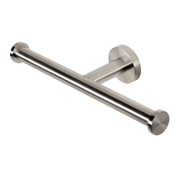Nameeks 6518-05 Geesa Satin Stainless Steel Spare Double Toilet Roll Holder - Brushed Nickel