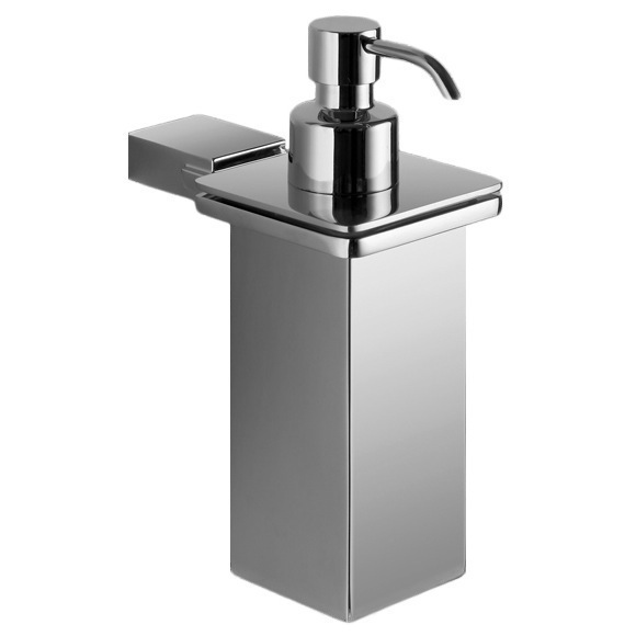 Nameeks 723560 Gedy Wall Mounted Square Polished Chrome Soap Dispenser - Chrome