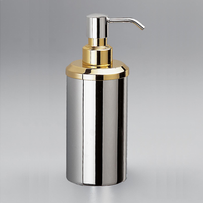 Nameeks 90407-O Windisch Contemporary Round Countertop Brass Soap Dispenser - Gold