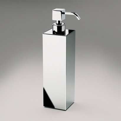 Nameeks 90418-CR Windisch Tall Squared Brass Countertop Soap Dispenser - Chrome