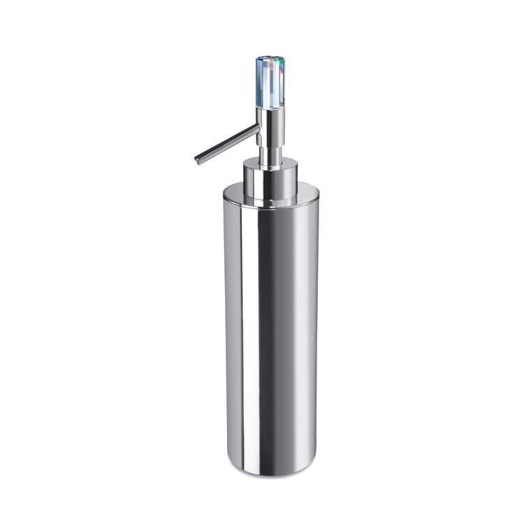 Nameeks 90615-CR Windisch Contemporary Brass Soap Dispenser with Swarovski Crystal - Chrome