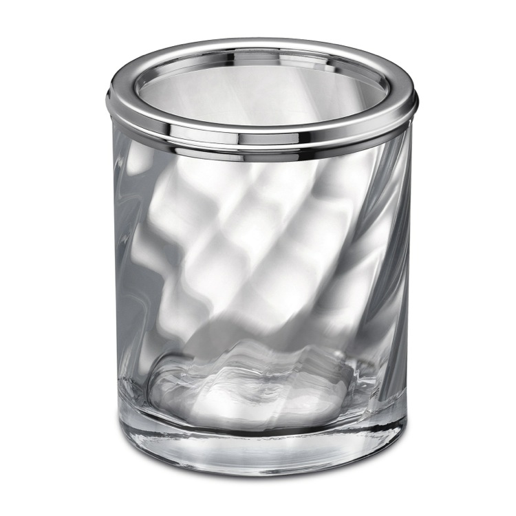 Nameeks 91801CR Windisch Chrome Finished Tumbler Made From Twisted Glass - Chrome