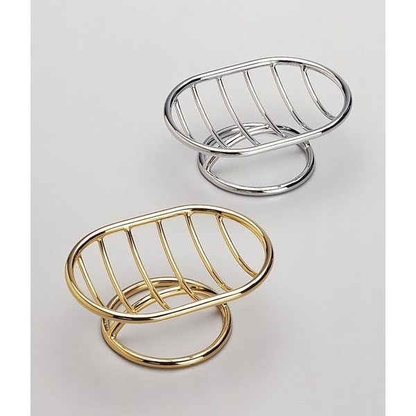 Nameeks 92102-O Windisch Free Standing Brass Wire Soap Dish With Gold Finish - Gold