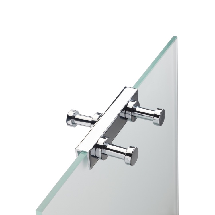 Nameeks 985-08 StilHaus Over the Shower Door Double Robe Hook - Chrome