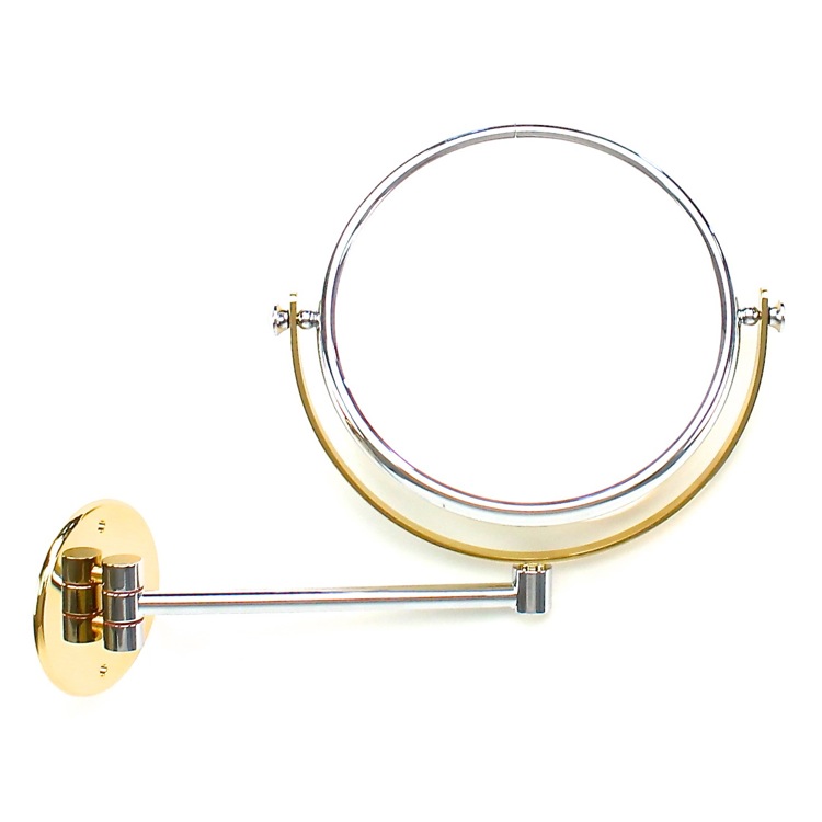 Nameeks 99139-CR-3x Windisch Wall Mounted Brass Double Face 3x Magnifying Mirror - Chrome