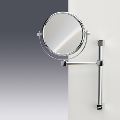 Nameeks 991402-CR-3x Windisch Wall Mounted Double Face 3x Brass Magnifying Mirror - Chrome