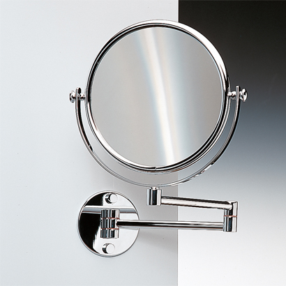 Nameeks 99141-CR-3x Windisch Wall Mounted Double Face Brass 3x Magnifying Mirror - Chrome