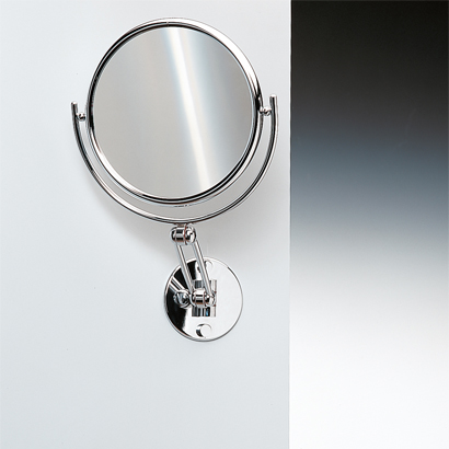 Nameeks 99146-CR-5x Windisch Wall Mounted Double Face Brass 5x Magnifying Mirror - Chrome