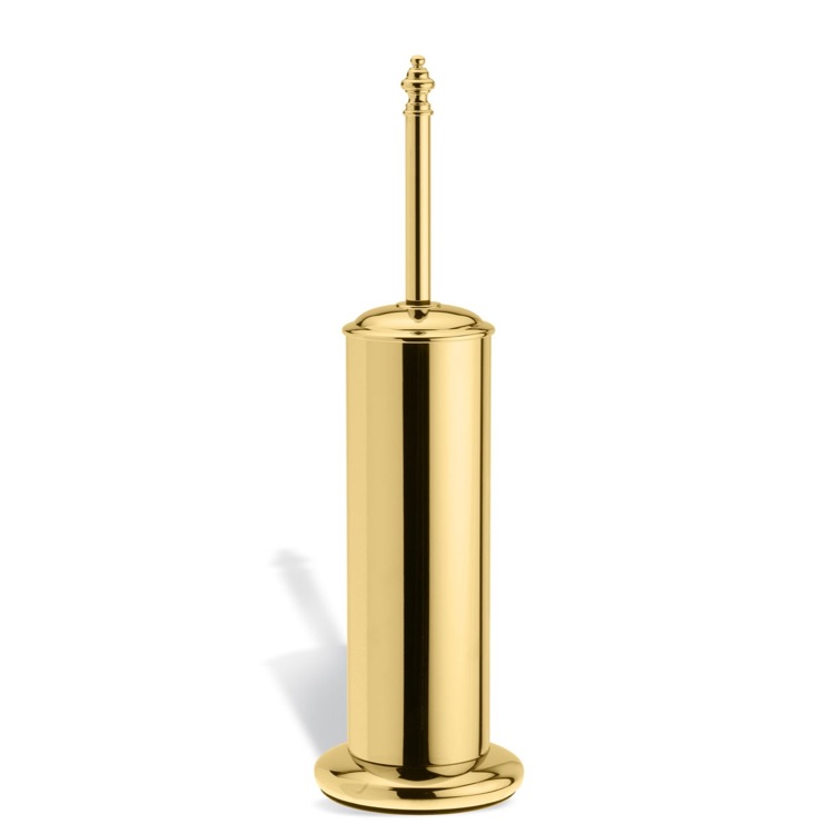 Nameeks EL039-16 StilHaus Gold Classic Style Brass Toilet Brush Holder - Gold