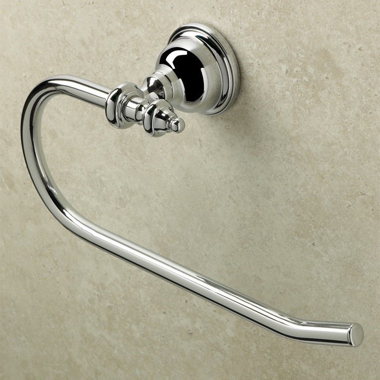 Nameeks EL07-08 StilHaus Classic Style Brass Towel Ring - Chrome