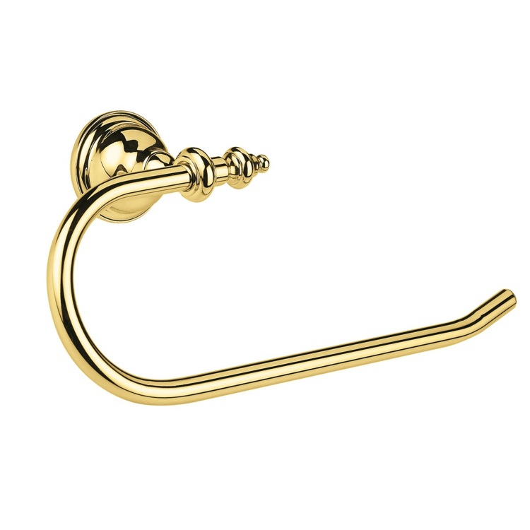 Nameeks EL07-16 StilHaus Gold Classic Style Brass Towel Ring - Gold