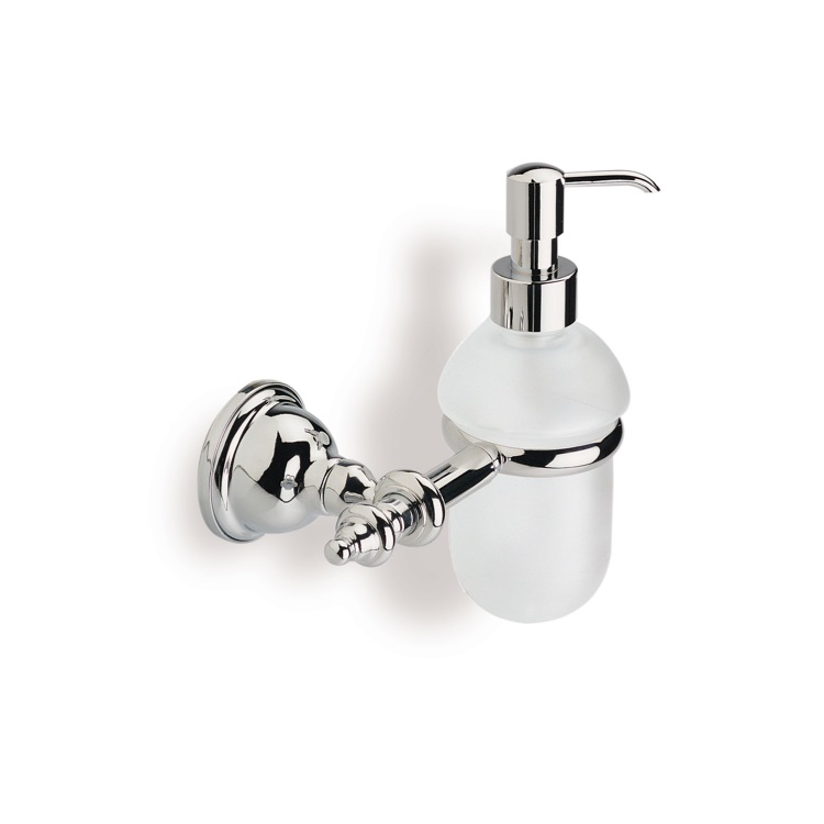 Nameeks EL30-08 StilHaus Classic Style Wall Mounted Glass Soap Dispenser - Chrome