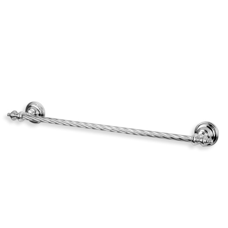 Nameeks G05-08 StilHaus 24 Inch Classic-Style Brass Towel Bar - Chrome
