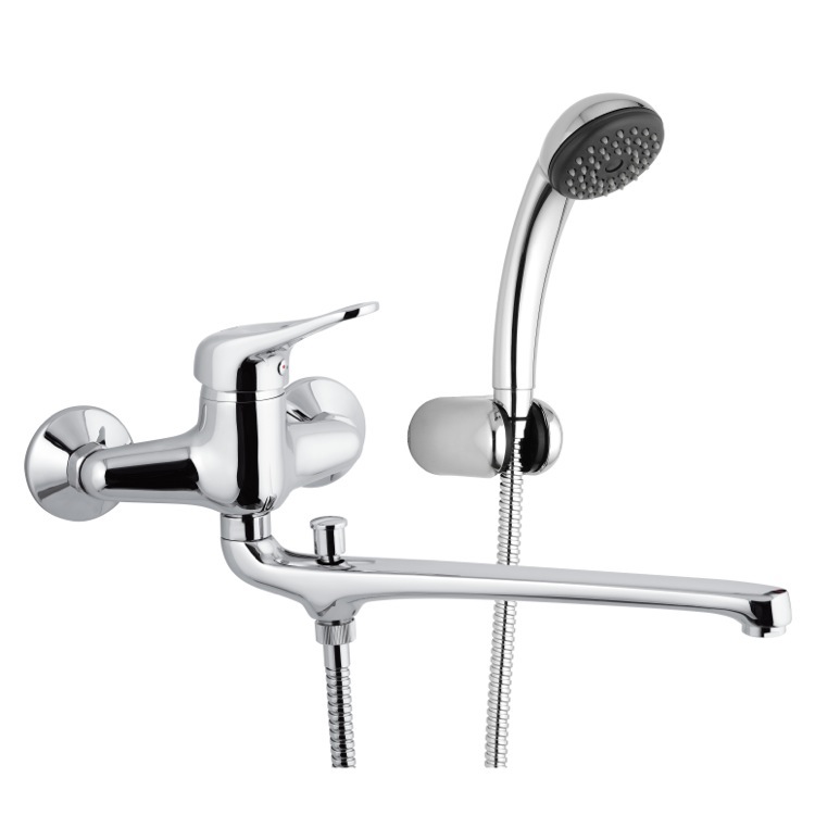 Nameeks K49 Remer Faucet With 12 Inch Spout and Hand Shower and Holder - Chrome
