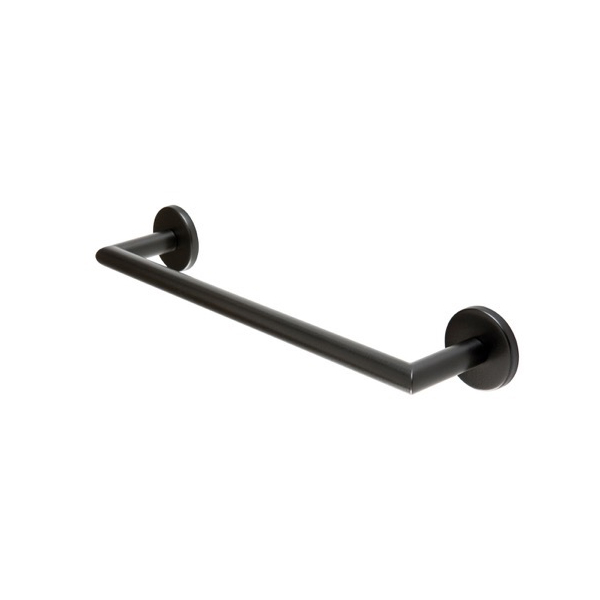 Nameeks ME06-23 StilHaus Round 13 Inch Black Towel Bar - Black