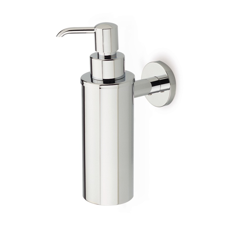 Nameeks ME30-08 StilHaus Wall Mounted Round Brass Soap Dispenser - Chrome