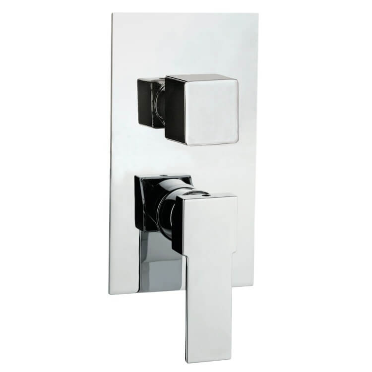 Nameeks Q92US-CR Remer Shower Diverter with 2 Positions on Single Flange - Chrome - Click Image to Close