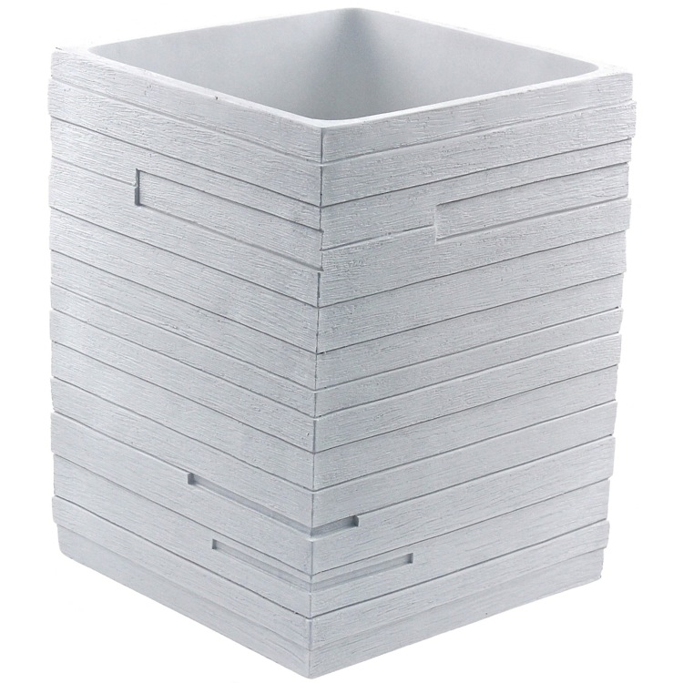 Nameeks QU09-02 Gedy White Free Standing Waste Can - White