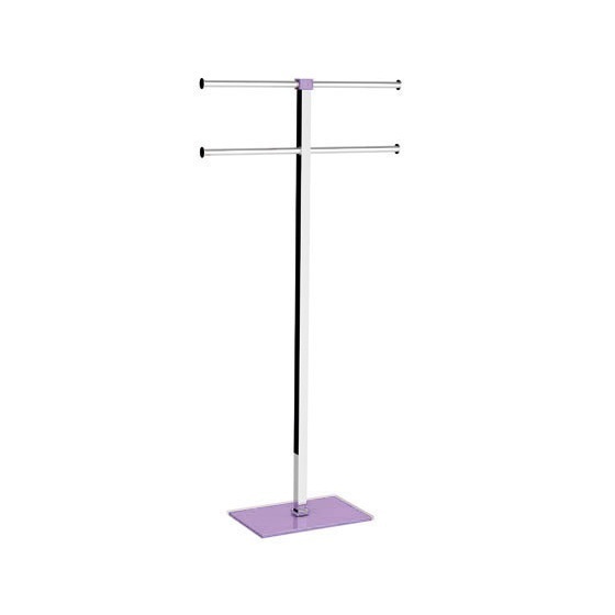 Nameeks RA31-79 Gedy Resin and Steel Lilac Towel Rack - Lilac