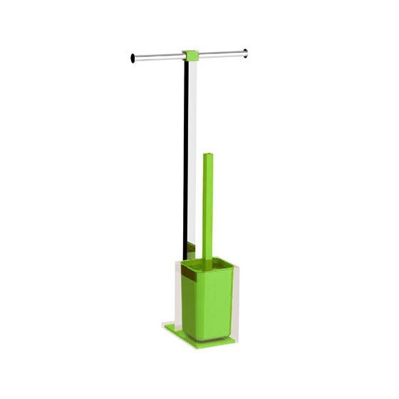 Nameeks RA32-04 Gedy Steel and Resin Bathroom Butler in Green - Green