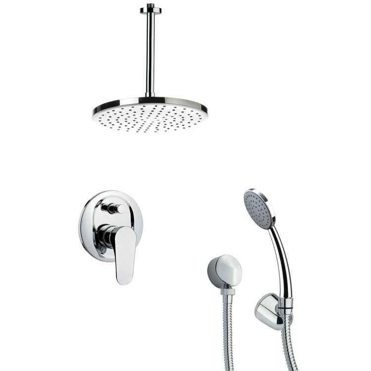 Nameeks SFH6014 Remer Modern Polished Chrome Shower Faucet with Handheld - Chrome