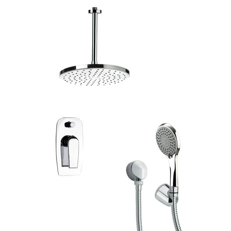 Nameeks SFH6016 Remer Contemporary Shower Faucet with Handheld Shower - Chrome - Click Image to Close