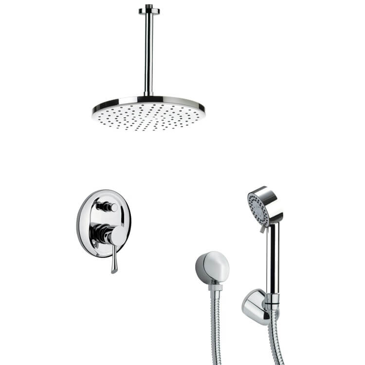 Nameeks SFH6017 Remer Modern Round Chrome Shower System - Chrome